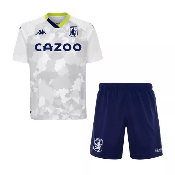 Camiseta Aston Villa Tercera equipo Niños 2020-21 Blanco